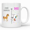 YouNique Designs Divorce Coffee Mug, 11 Ounces, Funny Divorce Coffee Cups for Women, Congrats On Your Divorce, Congratulations On Your Divorce, Recently Divorced Gifts (White) view 2