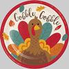 Thanksgiving Turkey Dessert Plates, 8 ct view 1