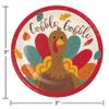 Thanksgiving Turkey Dessert Plates, 8 ct view 2