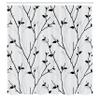 Ambesonne Leaf Shower Curtain, Branches in The Fall Trees Stem Twig Last Few Leafage Minimalistic Design Art, Cloth Fabric Bathroom Decor Set with Hooks, 69" W x 70" L, Coconut Black view 2