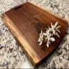 Black Walnut Gorgeous, Unique, Forest-to-Table Double Live-Edge Wood Charcuterie/Appetizer/Dessert/Grazing/Cheese/Cutting Board 20" x 14". view 1