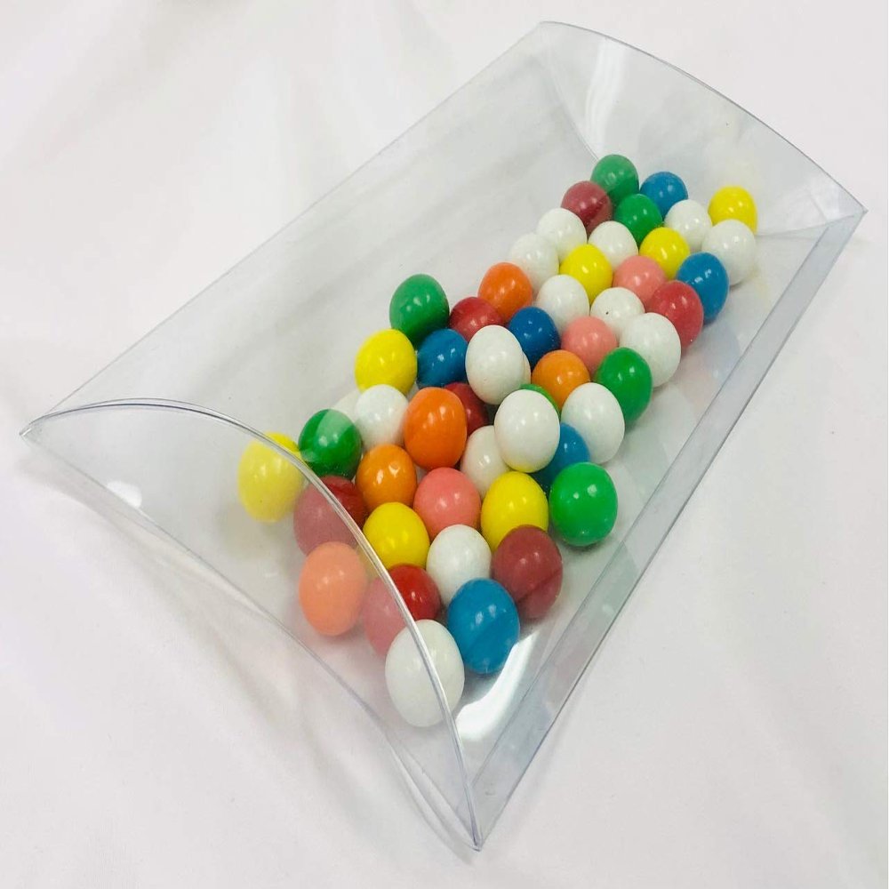 Durapak Supplies 96 PCS Bulk 7-1/2 x 5-1/2 x 1-1/2 inch Clear Plastic PVC Pillow Box Wedding Party Favor Retail Packaging Display Gift Packaging Box