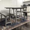 CAROLINA LEG CO. A-Frame Metal Table Legs - 29" x 24" - Modern Black Steel Legs - Made in NC - Wax Finish view 3