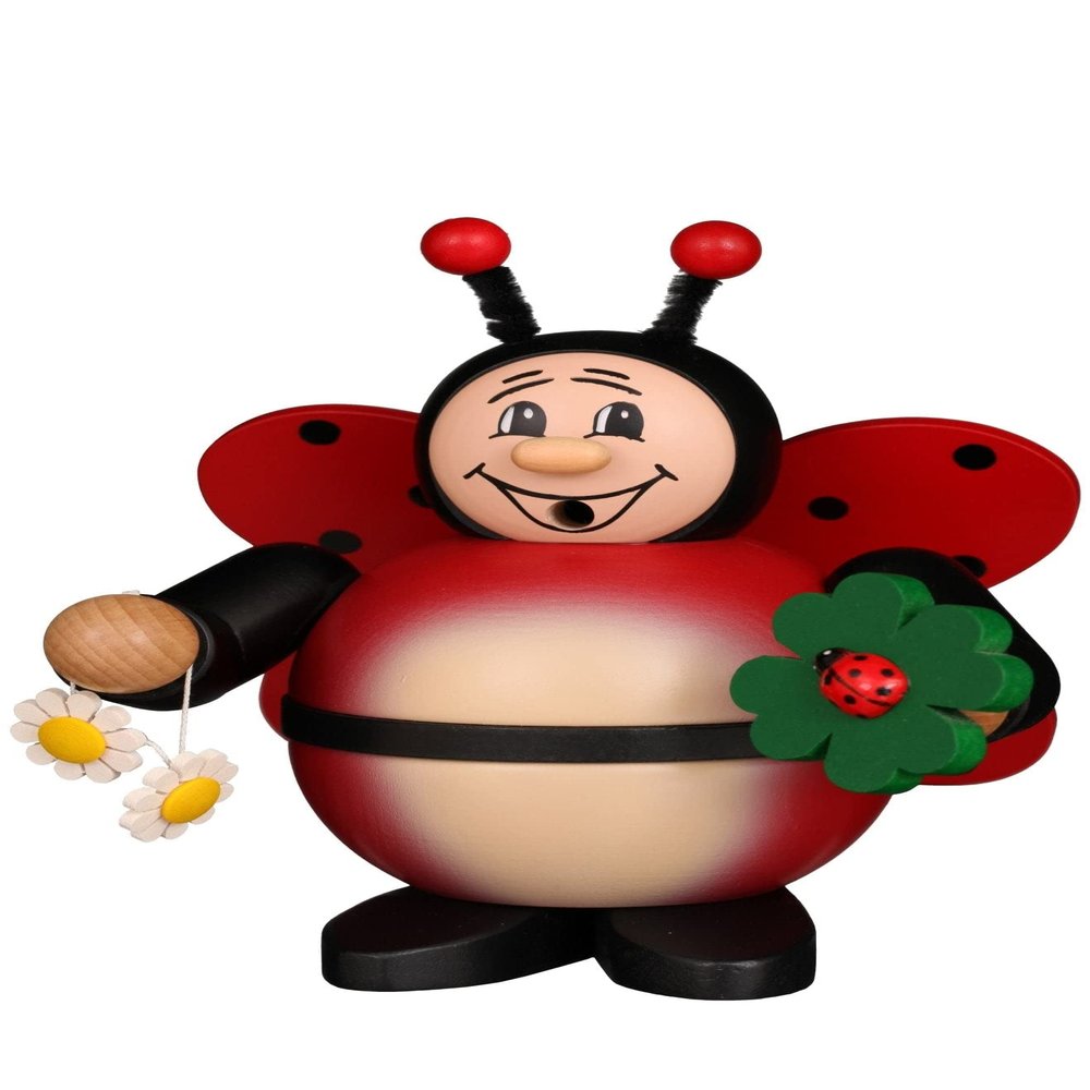 Alexander Taron Christian Ulbricht Decorative Ladybug Smoker - 6" H x 5.25" W x 5" D