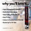 Confetti Sky [6 Pack] 12 Inch Confetti Cannons | Red Confetti Poppers for Wedding Celebration, Birthday Party, Pranks, Graduation, Christmas Eve and New Year Celebration view 2