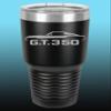 1968 Shelby GT350 Mustang Hardtop 30oz Stainless Steel Tumbler w/Clear Lid black view 1