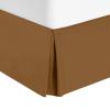 1000 Thread Count 100% Egyptian Cotton 1 PC Bed Skirt 24" inch Drop with Splited Corners. (Hospital Twin, Chocolate Solid) view 1