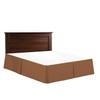 1000 Thread Count 100% Egyptian Cotton 1 PC Bed Skirt 24" inch Drop with Splited Corners. (Hospital Twin, Chocolate Solid) view 2