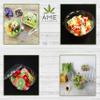 AME D'ESSENCE (40 oz-50 PC) Plastic 9" Salad Bowl To Go With Airtight Lids Disposable Round Containers Fruit Serving Bowls To-Go Meal Prep Food Boxes view 4