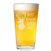 Veracco Best Buckin' Dad Funny Birthday Gift Fathers Day For Dad Grandpa Stepdad Pint Beer Glass (Clear, Glass) view 1