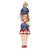 Old World Christmas Cheerleader Glass Blown Ornament for Christmas Tree, Handcrafted Holiday Decoration, Sport Collection view 1