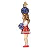 Old World Christmas Cheerleader Glass Blown Ornament for Christmas Tree, Handcrafted Holiday Decoration, Sport Collection view 3