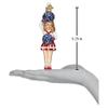 Old World Christmas Cheerleader Glass Blown Ornament for Christmas Tree, Handcrafted Holiday Decoration, Sport Collection view 4