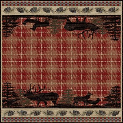 Mayberry Rug Wilderness Area Rug, 7'10"x9'10", Multi