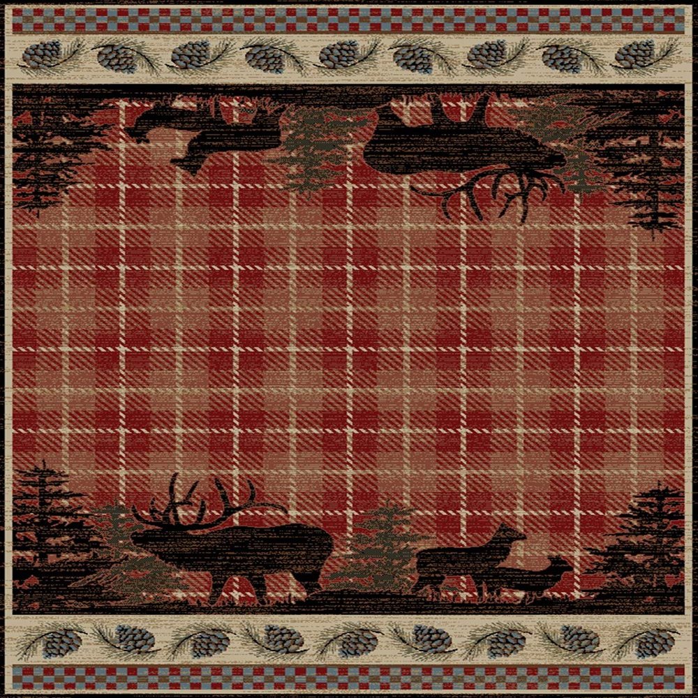 Mayberry Rug Wilderness Area Rug, 7'10"x9'10", Multi