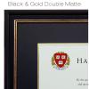 EXCELLO GLOBAL PRODUCTS Photo Document Frame: 11" x 14" with Double Mat Graduation Diploma Certificate Holder Wall Frame (Black/Gold/Red) view 3
