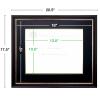 EXCELLO GLOBAL PRODUCTS Photo Document Frame: 11" x 14" with Double Mat Graduation Diploma Certificate Holder Wall Frame (Black/Gold/Red) view 4