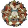 Easter Wreath, Luxury Handmade - Burlap Welcome Bunny Front Door Decor, 24 or 28 Inch view 1