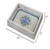 China Furniture Online Hand Painted Elmwood Chinese Longevity Motif Tray, Light Blue view 3