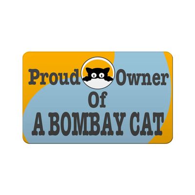 Makoroni - PROUD OWNER OF A BOMBAY CAT 2"x3" Novelty Humor Gift Refrigerator Magnet, DesH54