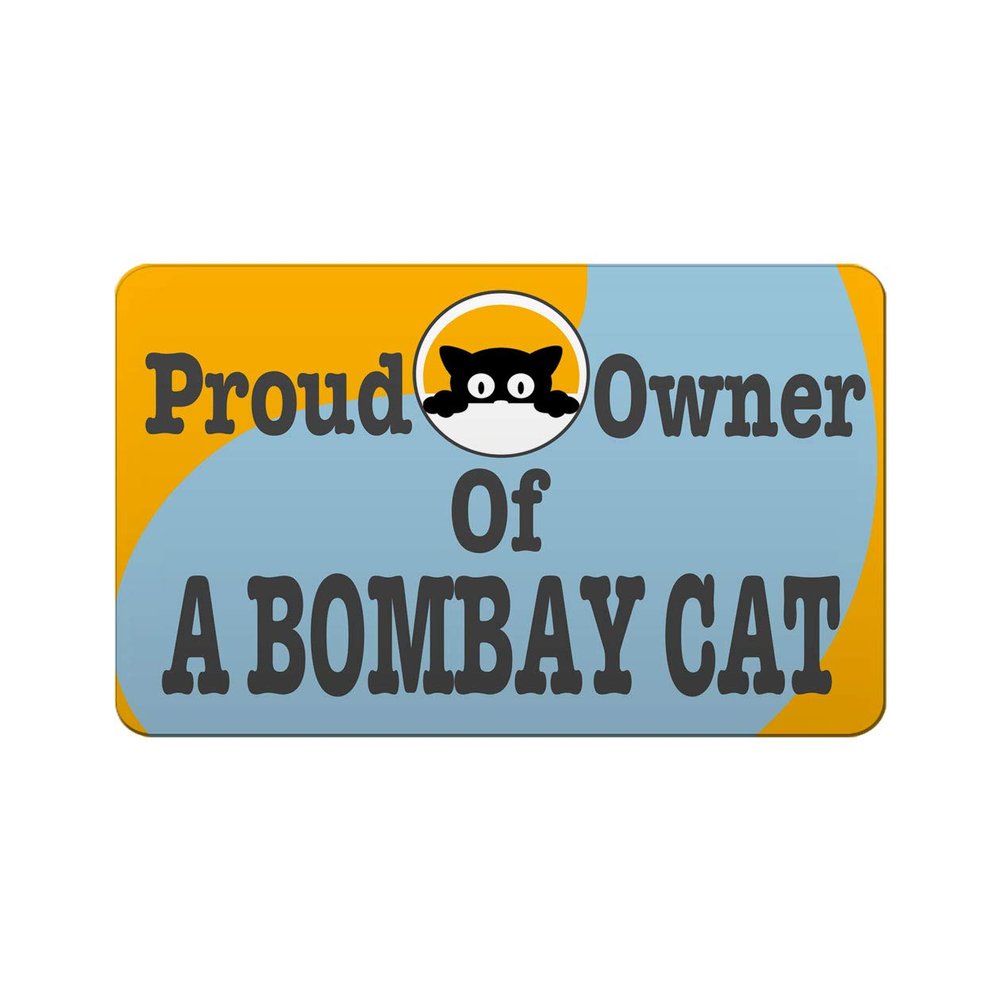 Makoroni - PROUD OWNER OF A BOMBAY CAT 2"x3" Novelty Humor Gift Refrigerator Magnet, DesH54