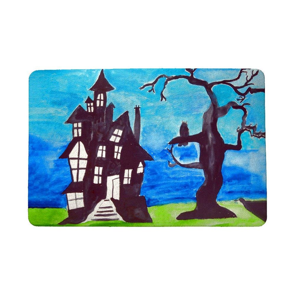 Betsy Drake Haunted House Door Mat 18x26