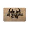 Makoroni - I CARY GUN AND THINK BEFORE YOU ACT Hunt Hunter Hunting 2"x3" Novelty Humor Gift Refrigerator Magnet, DesF21 view 1
