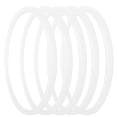 5PCS Pressure Cooker Gasket Replacement, Universal Silicone Sealing O Ring Power Cooker Replacement Parts for Pressure Cooker Accessories(22cm)