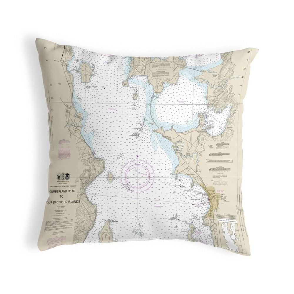 Betsy Drake KS14782BT Throw Pillow, 12 inches x 12 inches, Multi