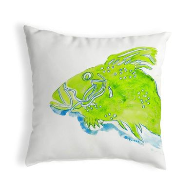 Betsy Drake KS303 Throw Pillow, 12 inches x 12 inches, Multi