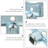 DOITOOL Tool Plumbing Tools Square Tool Radiator Bleed 10pcs Radiator Bleeding Air Valve Heater Bleed Keys Hole Plumbing Faucet Special Lock Plumbing Tools Socket view 4