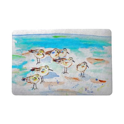 Betsy Drake Seven Sanderlings Door Mat 18"x26"