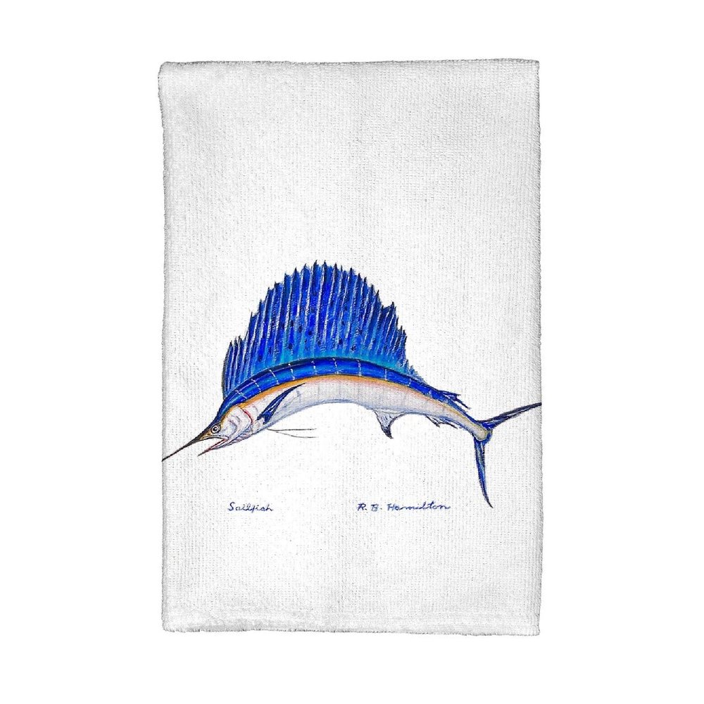 Betsy Drake KT006 Sailfish Kitchen Towel