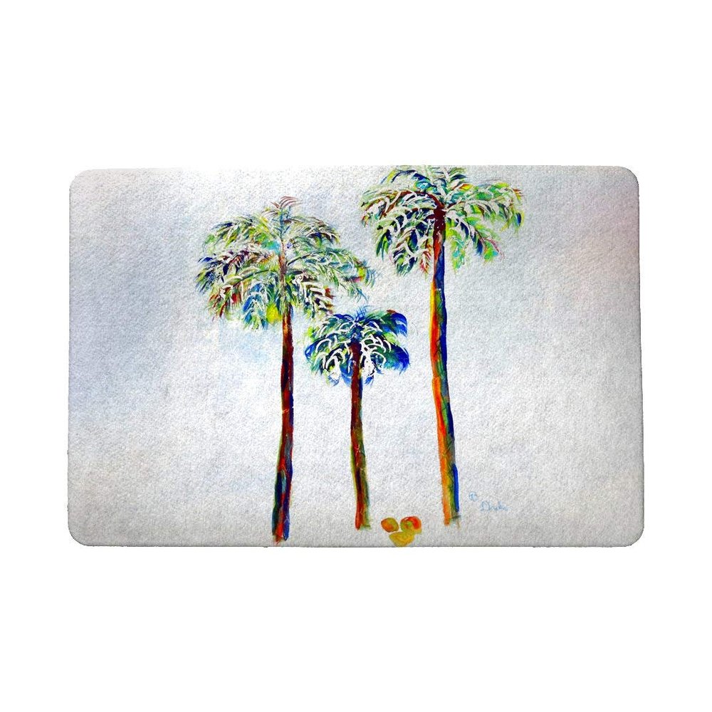Betsy Drake Three Palms Door Mat 18x26