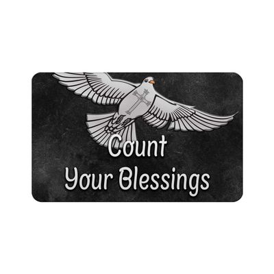 Makoroni - Count Your Blessings Christian Pigeon 2"x3" Novelty Humor Gift Refrigerator Magnet, DesP33