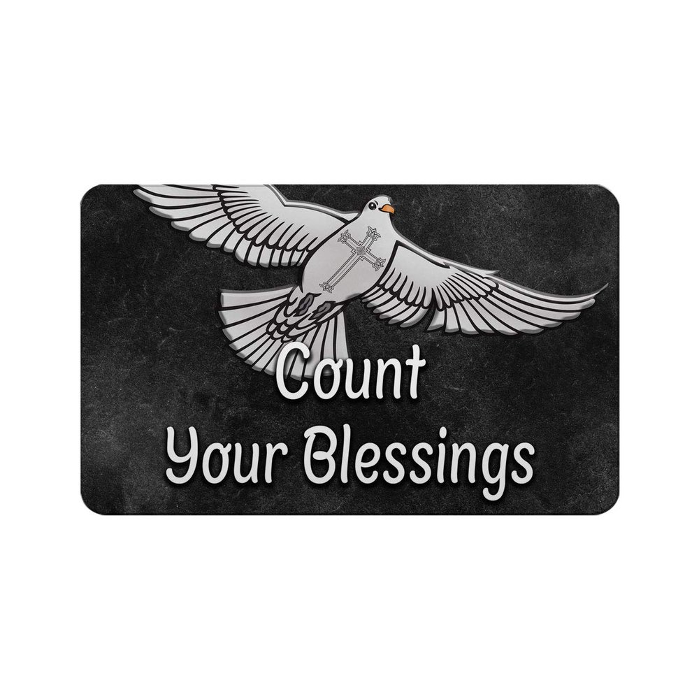 Makoroni - Count Your Blessings Christian Pigeon 2"x3" Novelty Humor Gift Refrigerator Magnet, DesP33