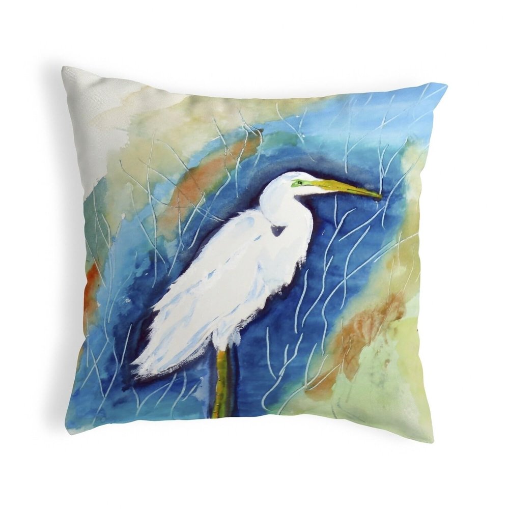 Betsy Drake KS399 Throw Pillow, 12 inches x 12 inches, Multi