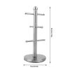 Coffee Mug Holder Stand for Counter, Stainless Steel Mug Tree Cup Holder Mug Rack Coffee Cup Tree for 6 Cups Glasses Mugs view 3