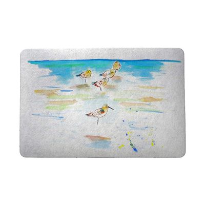 Betsy Drake Five Sanderlings Door Mat 18"x26"
