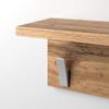 Mobili Fiver, Wall coat hanger, Rachele, 23.62 in, Rustic Oak, Made In Italy view 3