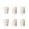 GUZZINI 199700156 Tiffany Paper Cup Holder, 6 Pieces, Milk White view 2
