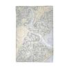 Betsy Drake KT214 Savannah River & Wassaw Sound, GA Nautical Map Kitchen Towel view 1