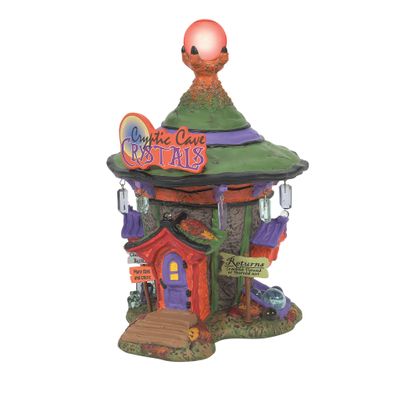 Department 56 Snow Village Halloween Cryptic Cave Crystals Lit Building, 7.68 Inch, Multicolor
