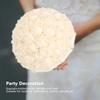 Agatige Wedding Bouquets for Bride, Holding Flowers with Pearl for Party and Church Wedding Supplies view 3