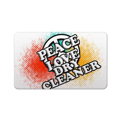 Makoroni - PEACE LOVE DRY CLEANER 2"x3" Novelty Humor Gift Refrigerator Magnet, DesH55