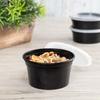 Karat [12oz - 240 ct Black PP Injection Molded Round Deli Containers with Lids (FP-IMDC12-PPB) view 2