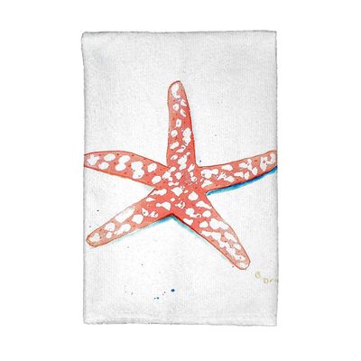 Betsy Drake KT091 Coral Starfish Kitchen Towel