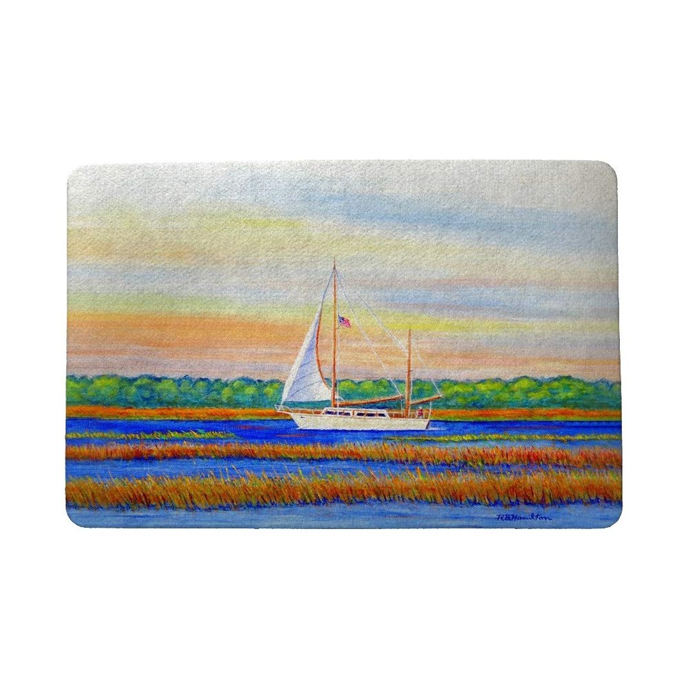 Betsy Drake Marsh Sailing Door Mat 18"x26"