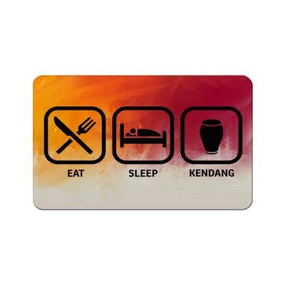 Makoroni - EAT SLEEP KENDANG 2"x3" Novelty Humor Gift Refrigerator Magnet, DesB99