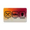 Makoroni - EAT SLEEP KENDANG 2"x3" Novelty Humor Gift Refrigerator Magnet, DesB99 view 1